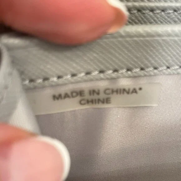 Coach Gray Snakeskin Leather Accordion Style Zip Around Wallet - Picture 12 of 16